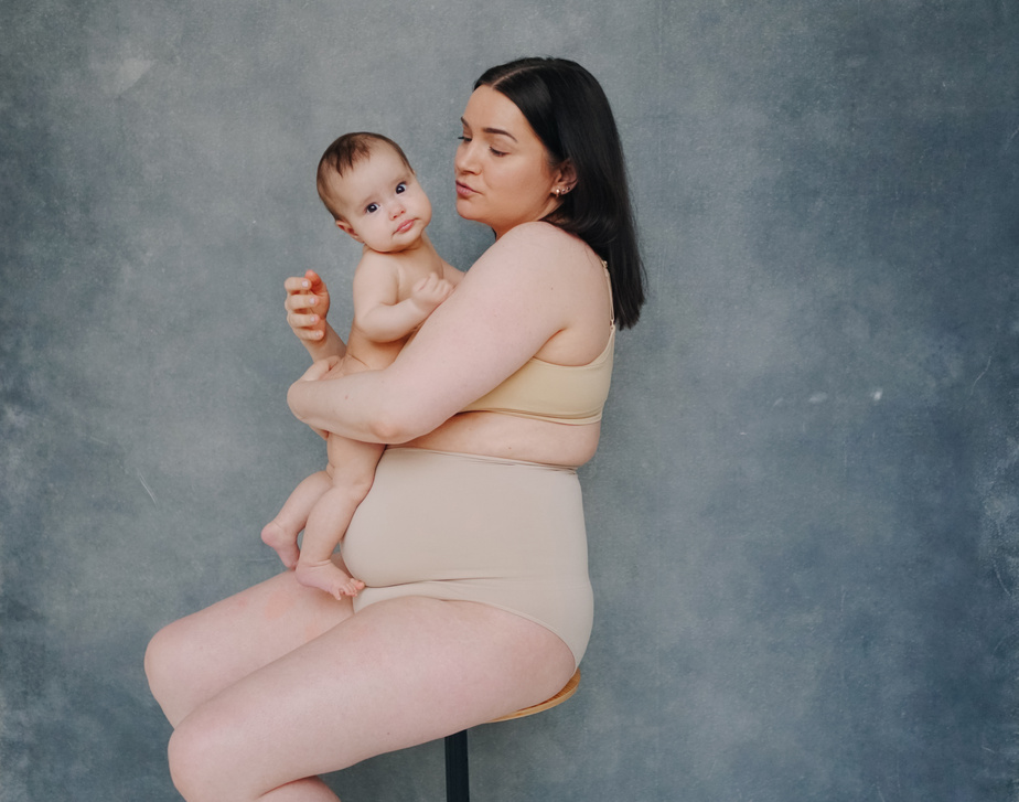 Postpartum Mother with Baby