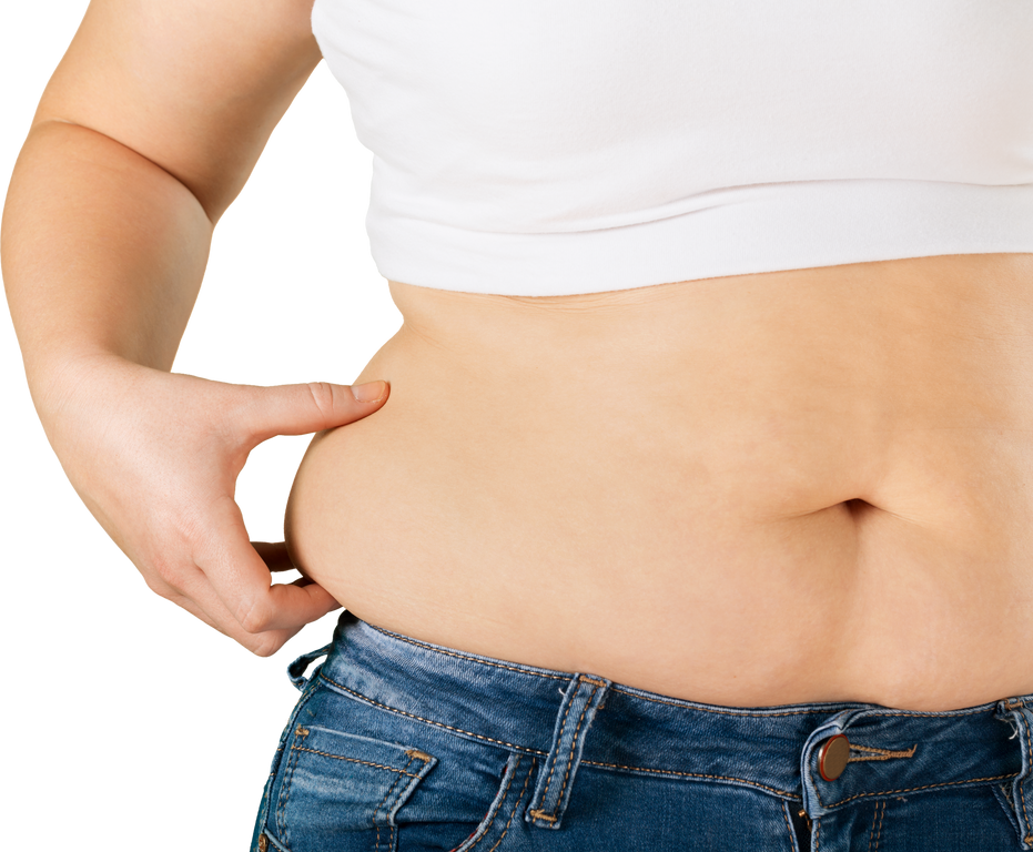 Female Measuring Waistline Concept